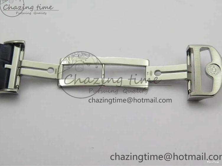 MIROTIME 0409 Packable Portuguese IW358304 ZF 1:1 Best Edition SS White Dial Blue Markers on Leather Strap A 7079